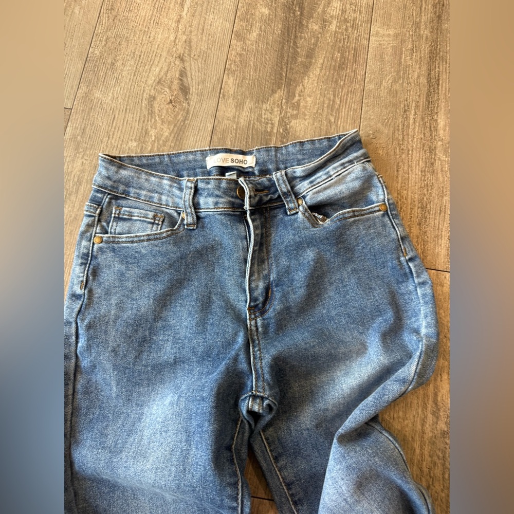 Stylish Blue Skinny Jeans for Women - Picture 7 of 10